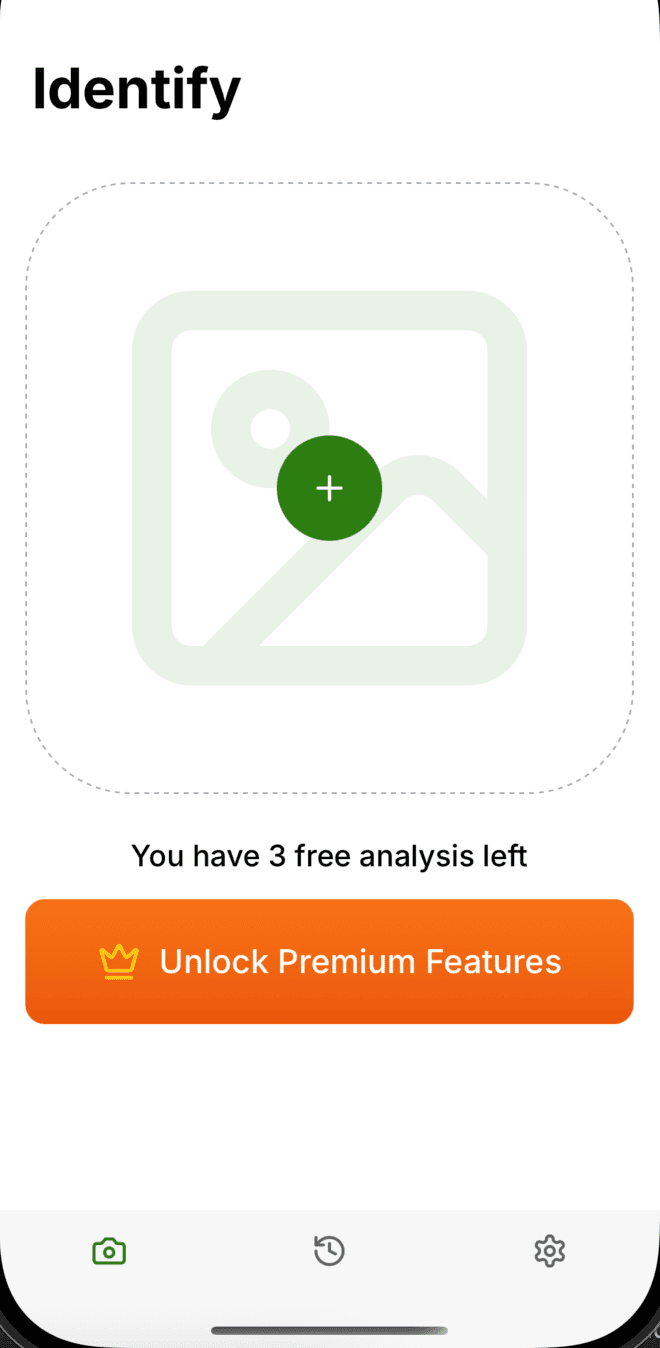 AI Plant Identifier App Mockup 2