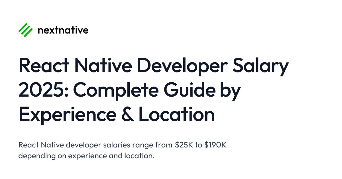 React Native Developer Salary 2025: Complete Guide by Experience ...